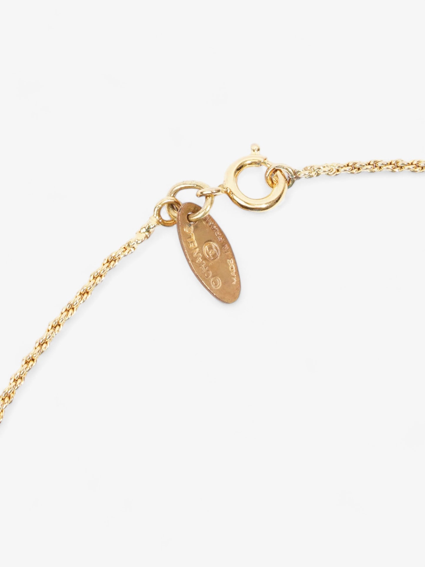 Chanel Coco Mark Necklace Gold Gold Plated 40.3cm