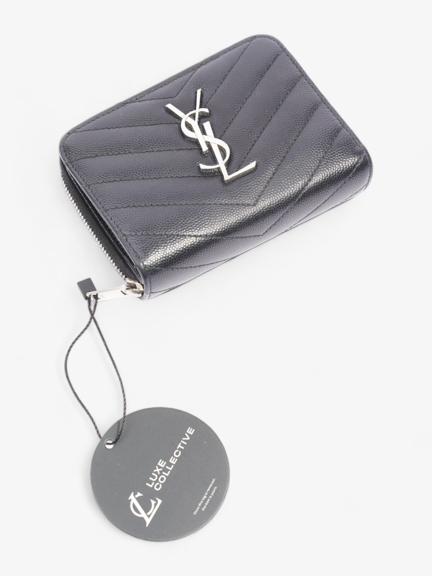 Saint Laurent Compact Wallet Black Leather