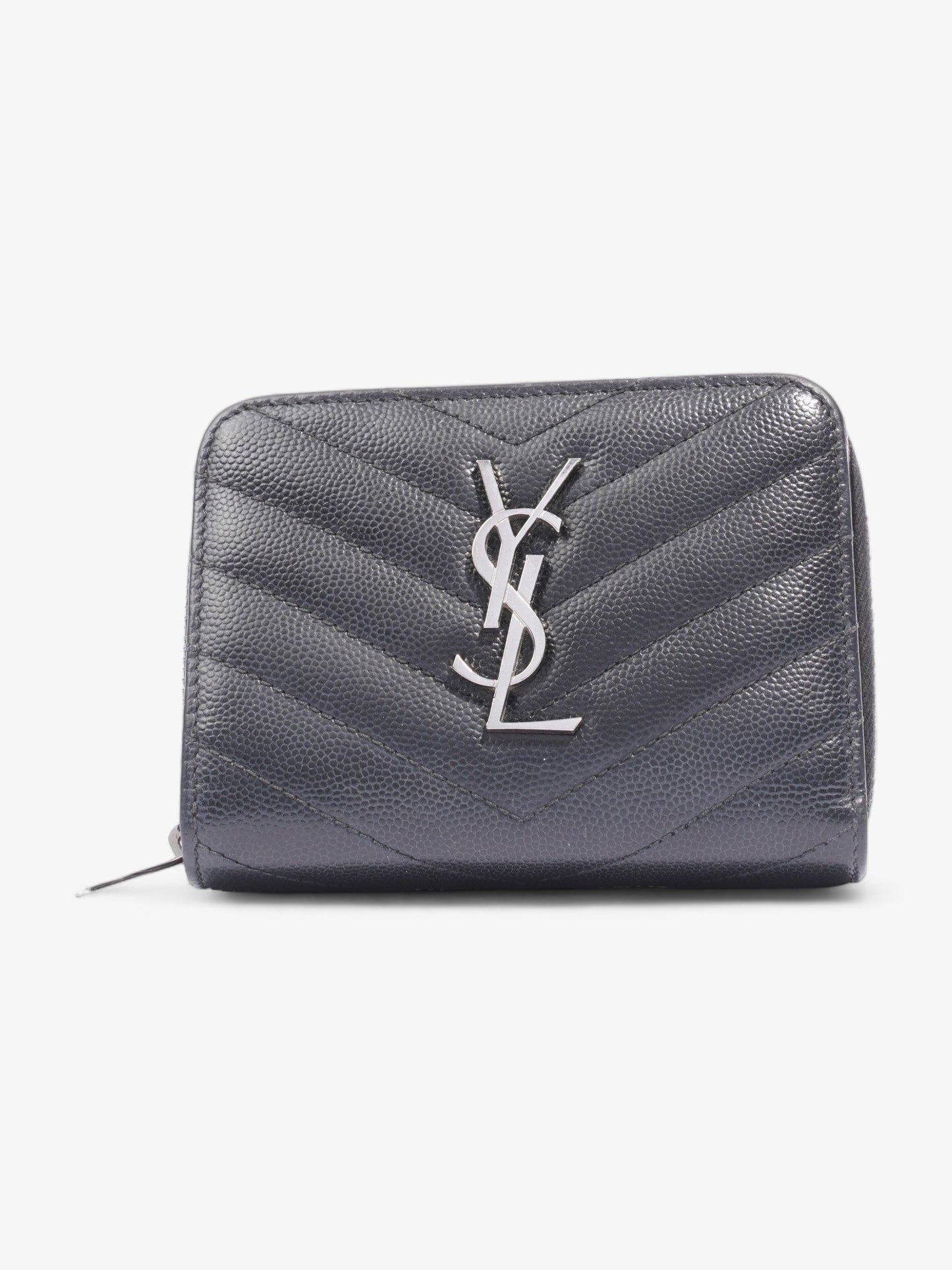 Saint Laurent Compact Wallet Black Leather