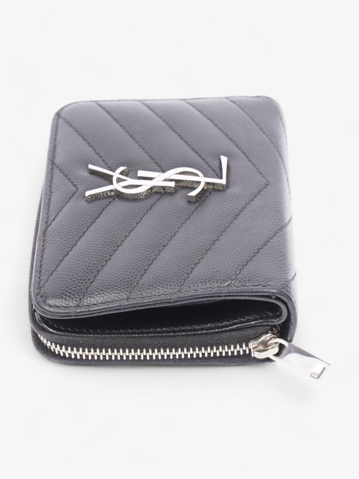 Saint Laurent Compact Wallet Black Leather