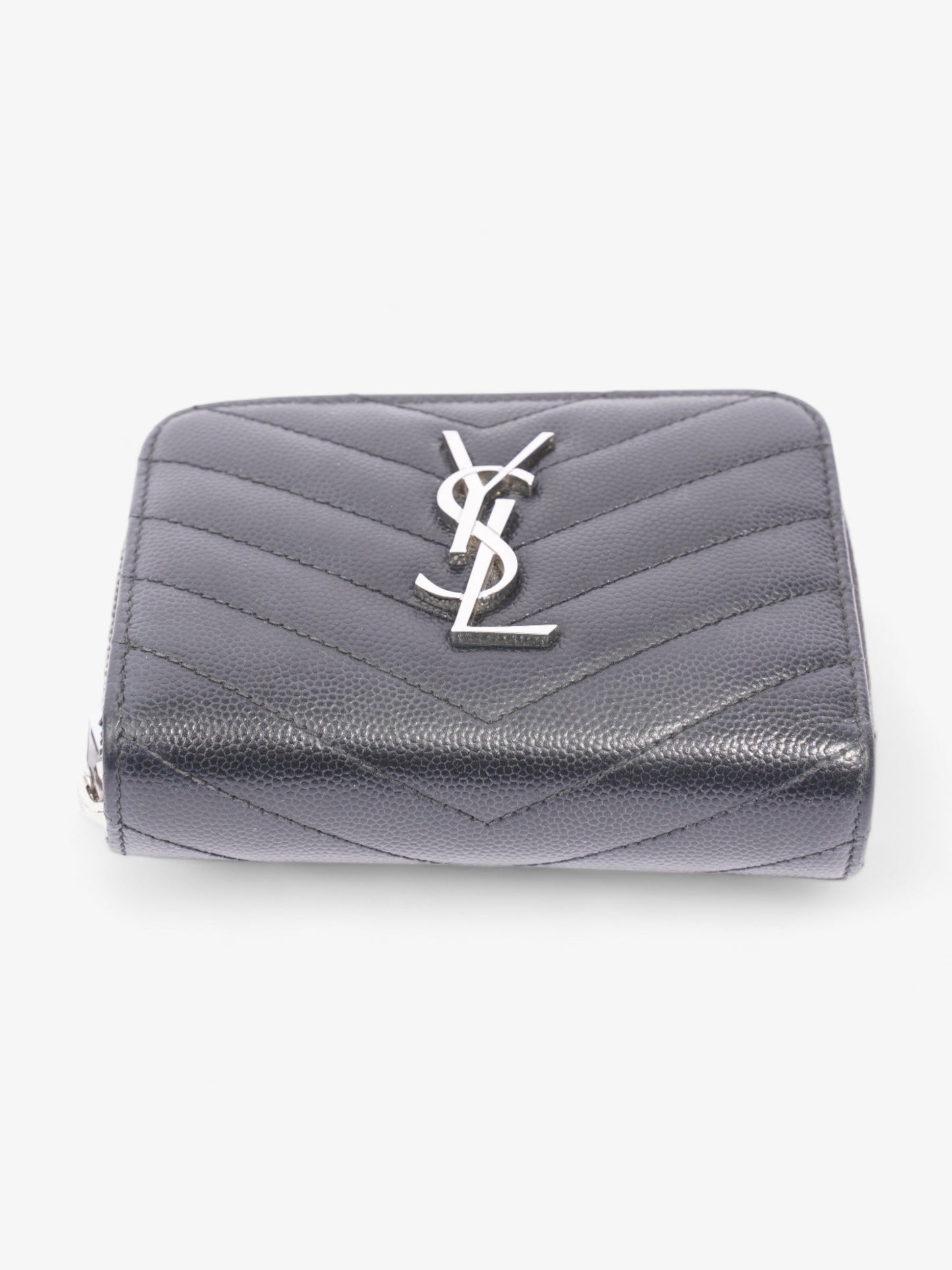 Saint Laurent Compact Wallet Black Leather