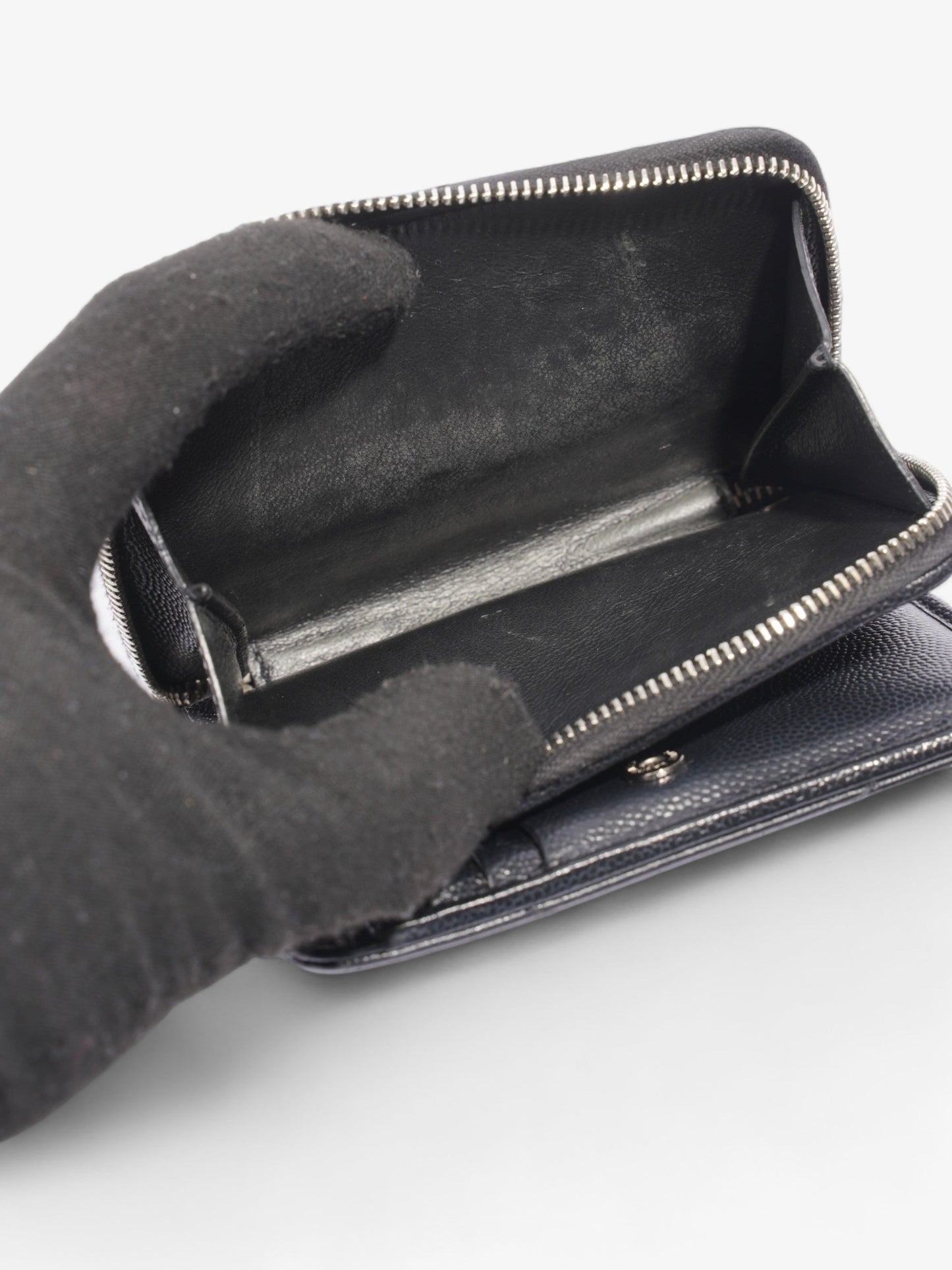 Saint Laurent Compact Wallet Black Leather