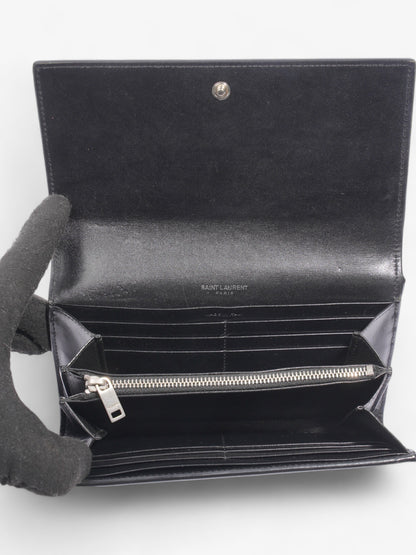 Saint Laurent Long Wallets Black Leather