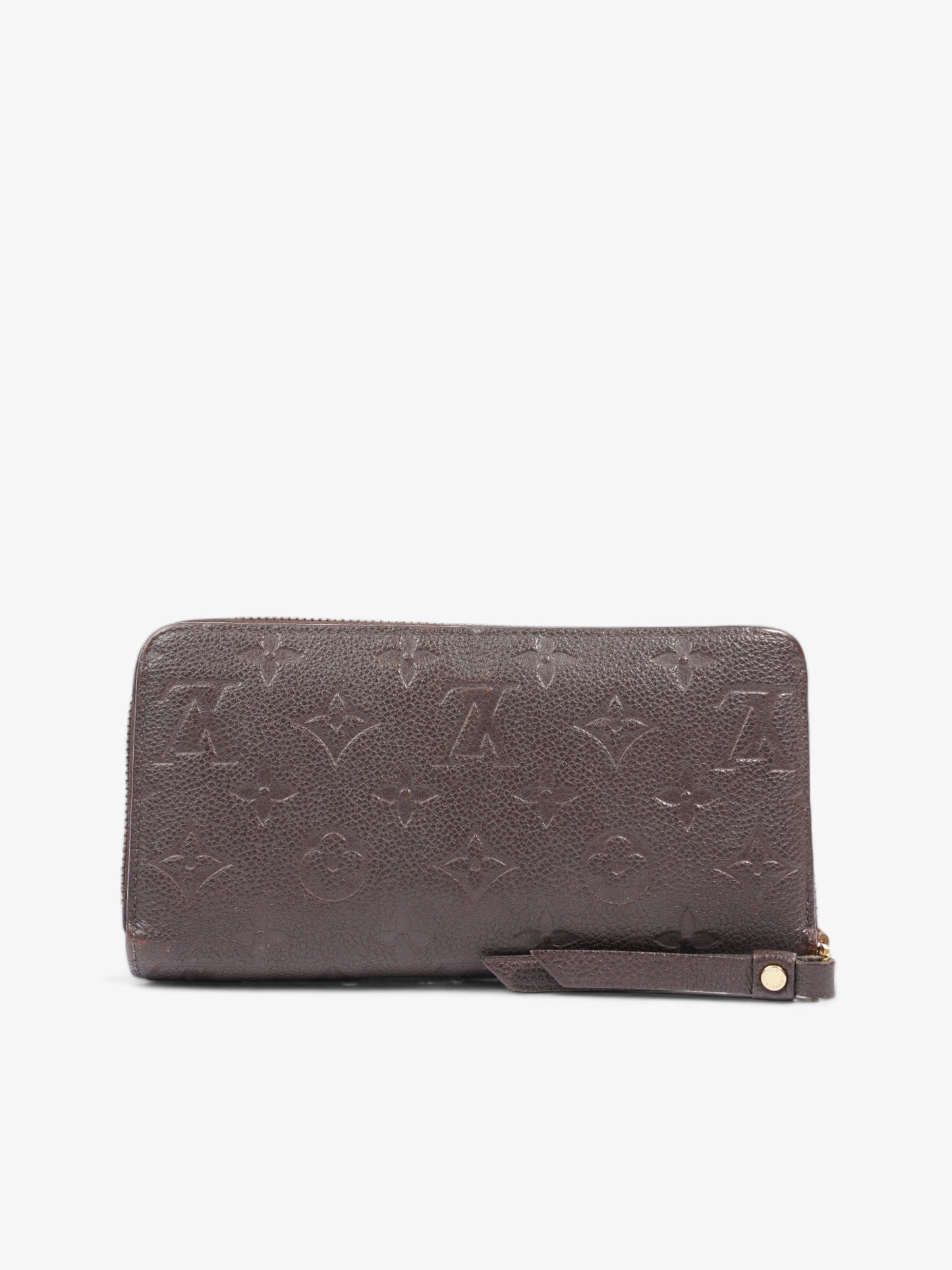 Louis Vuitton Zippy Wallet Taupe Empreinte Leather