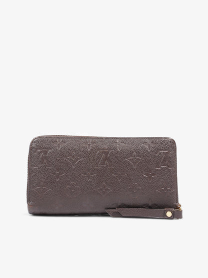 Louis Vuitton Zippy Wallet Taupe Empreinte Leather