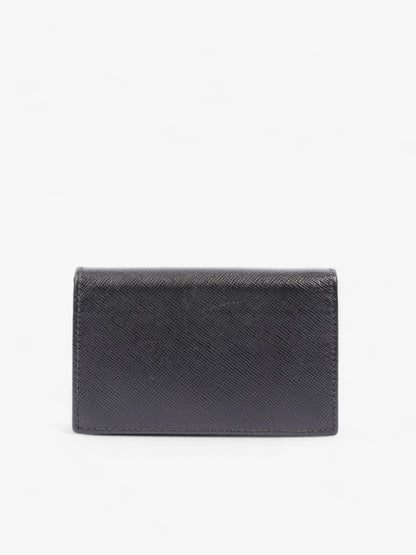 Prada Card Case Black Saffiano Leather