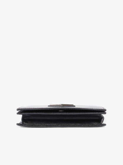 Prada Card Case Black Saffiano Leather