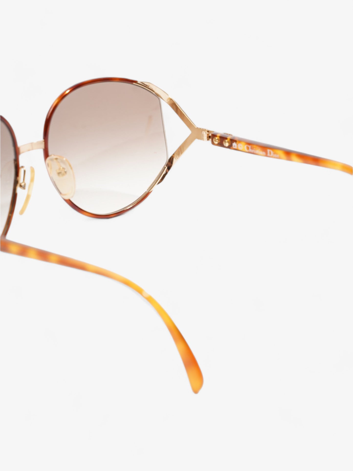 Christian Dior Oversized Gradiant Sunglasses Brown Acetate 150mm