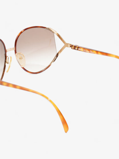 Christian Dior Oversized Gradiant Sunglasses Brown Acetate 150mm