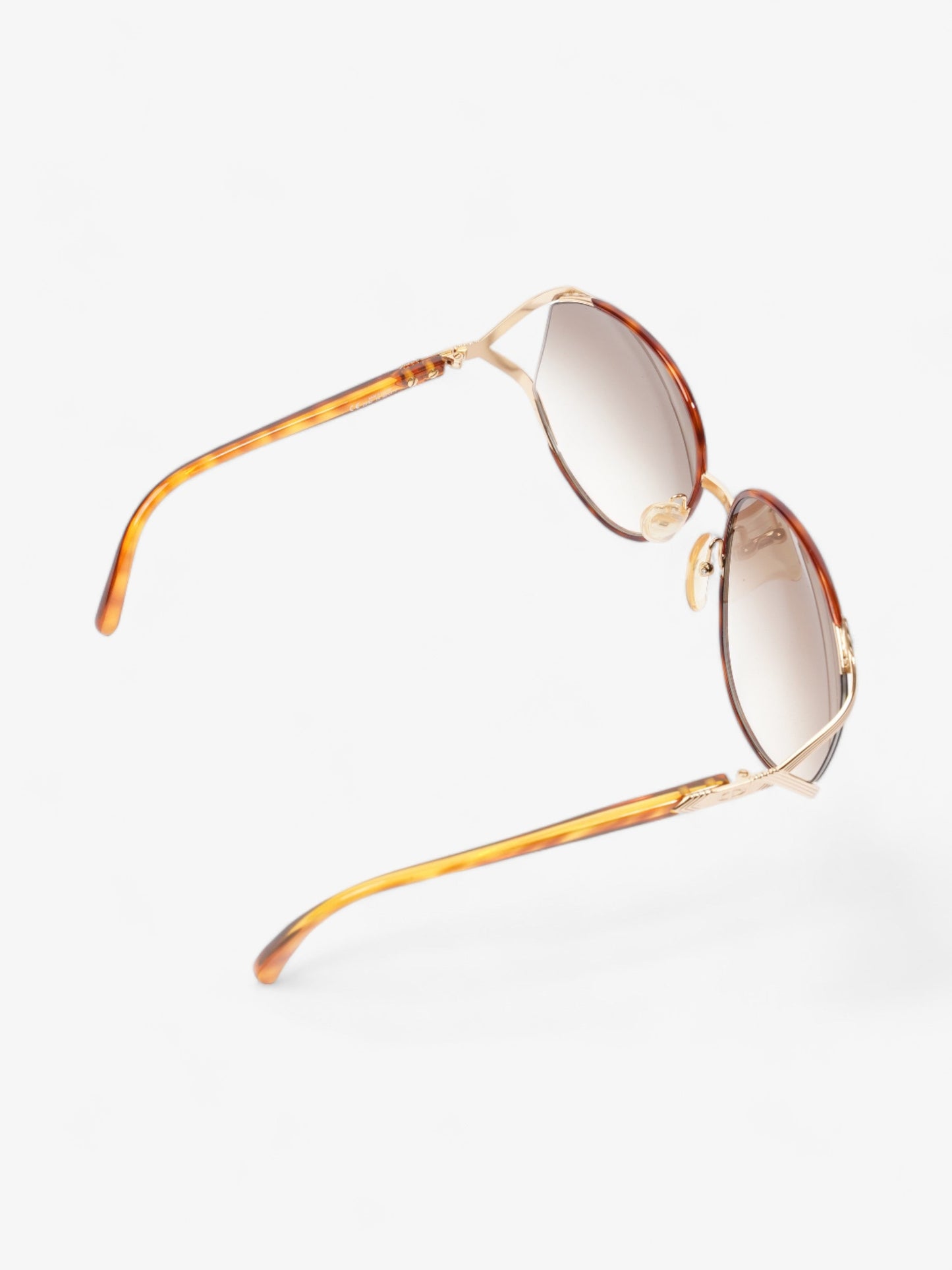 Christian Dior Oversized Gradiant Sunglasses Brown Acetate 150mm