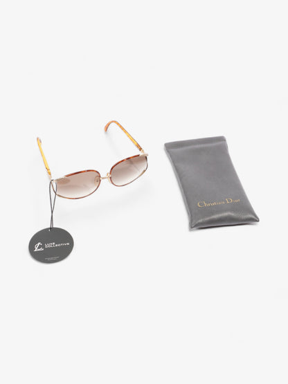 Christian Dior Oversized Gradiant Sunglasses Brown Acetate 150mm