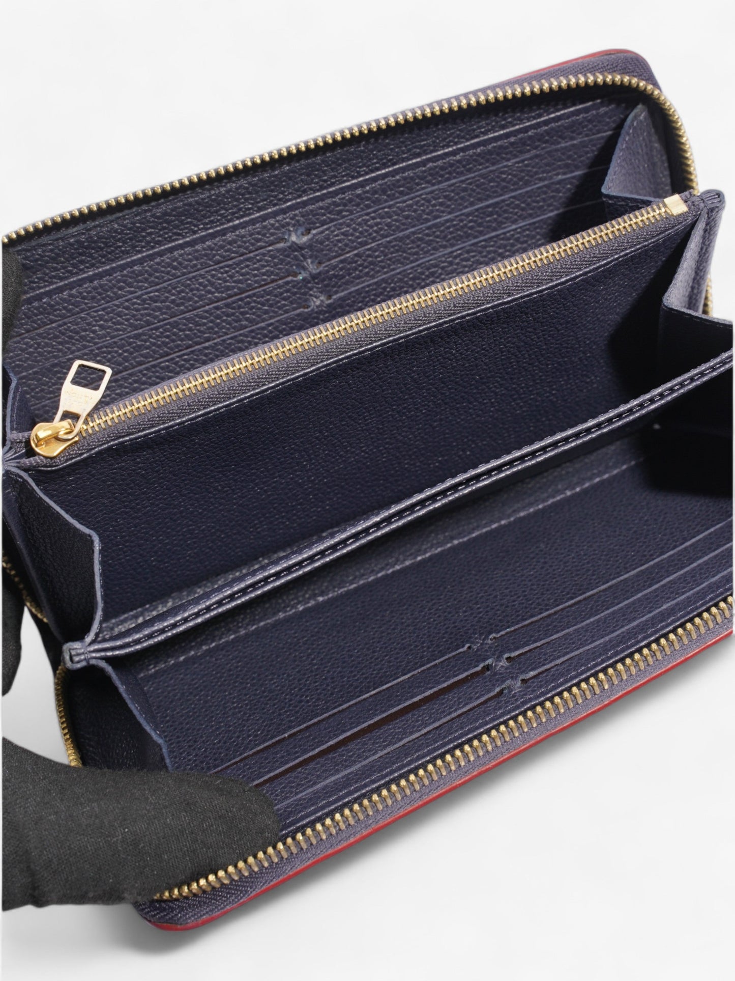 Louis Vuitton Zippy Wallet Navy Empreinte Leather