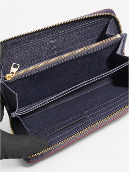 Louis Vuitton Zippy Wallet Navy Empreinte Leather