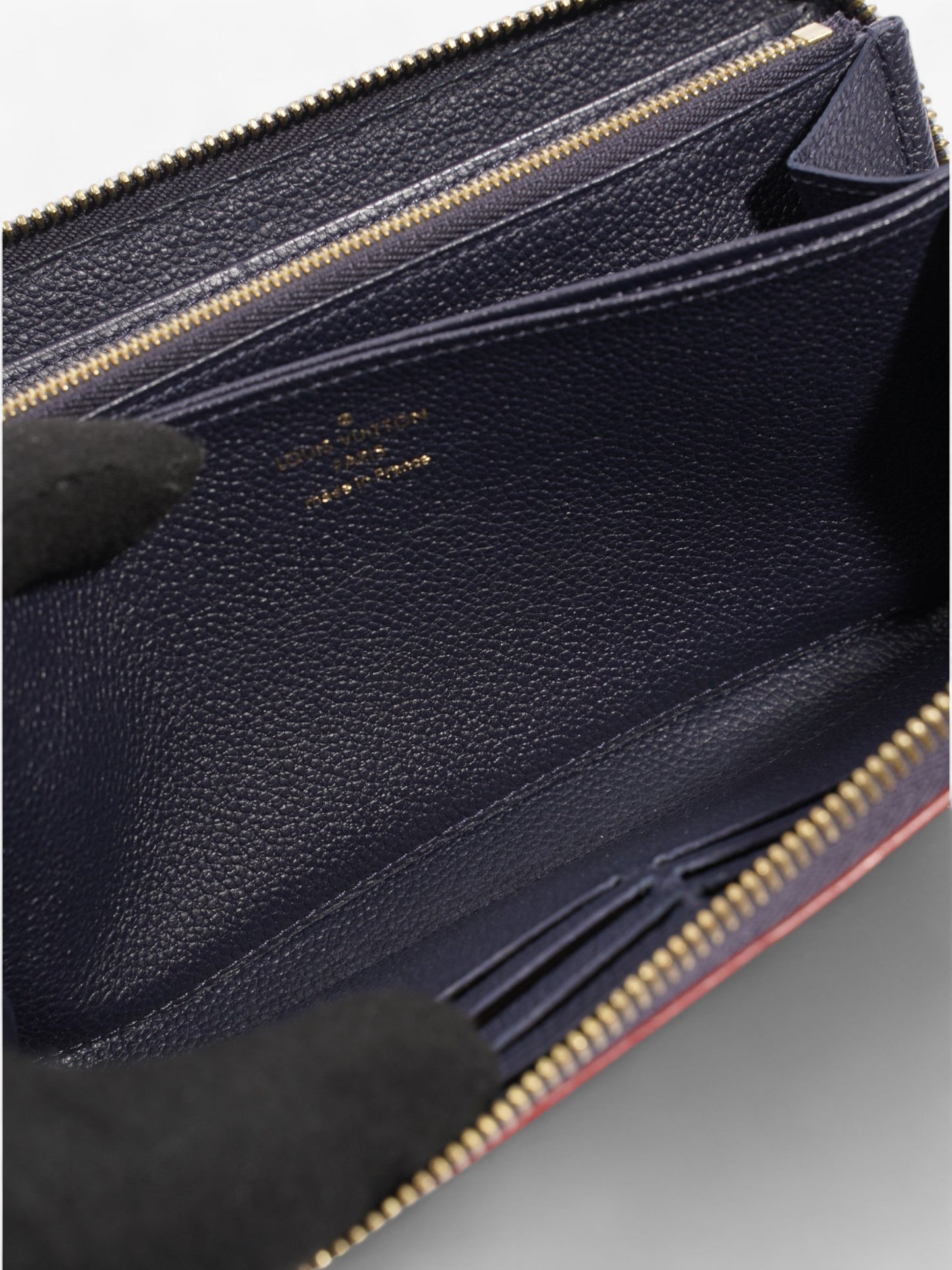 Louis Vuitton Zippy Wallet Navy Empreinte Leather