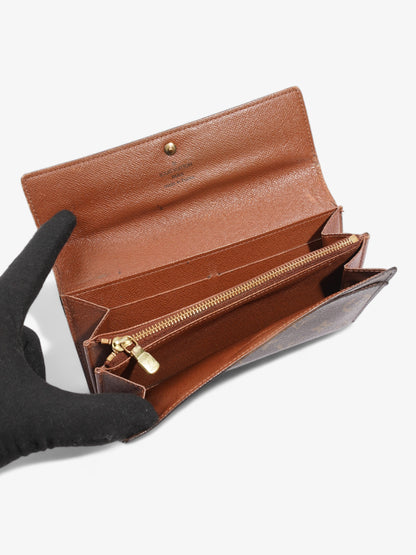 Louis Vuitton Sarah Wallet Monogram Coated Canvas