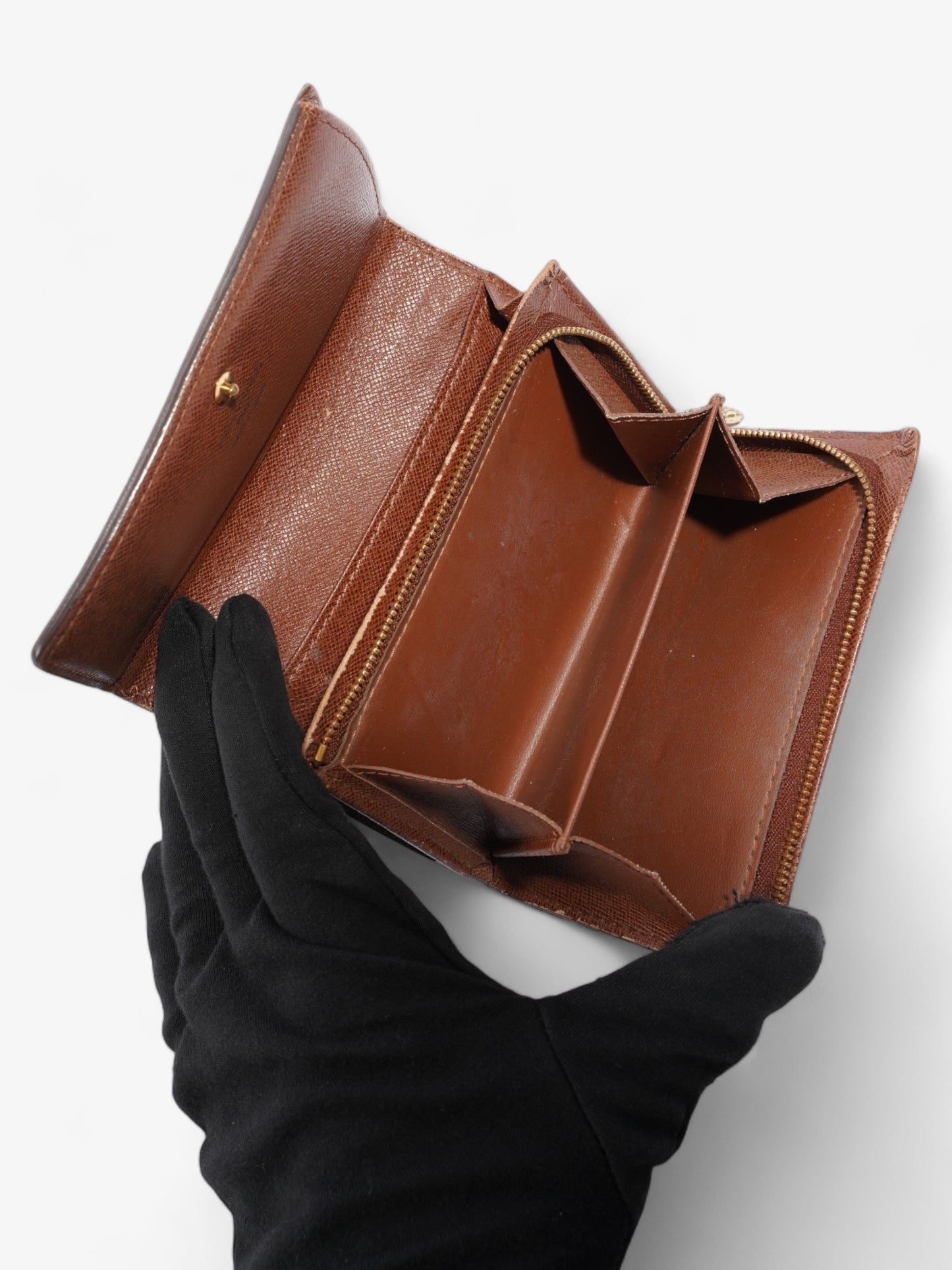 Louis Vuitton Portefeuil-Trésor Compact Wallet Monogram Coated Canvas