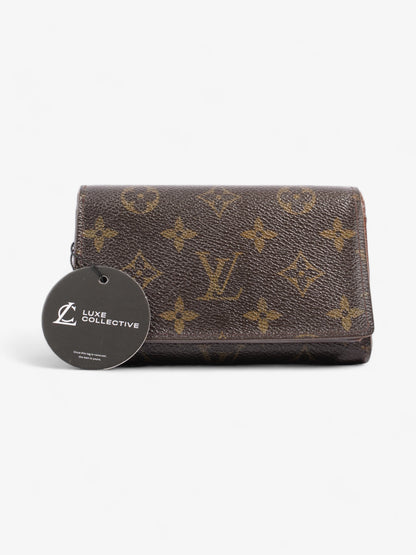 Louis Vuitton Portefeuil-Trésor Compact Wallet Monogram Coated Canvas