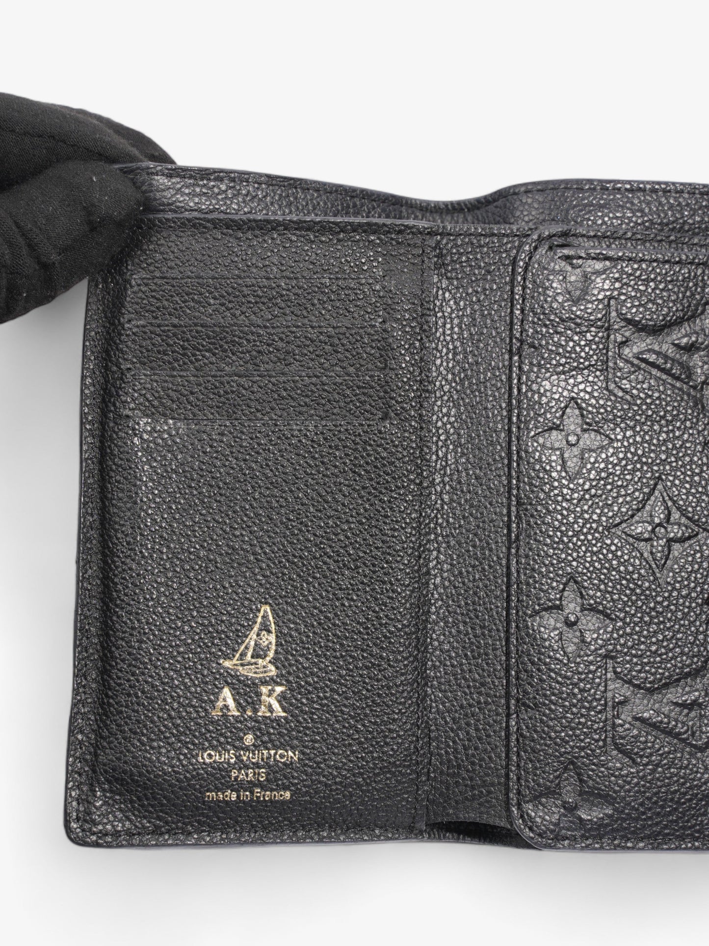 Louis Vuitton Curieuse Trifold wallet  Black / Black Empreinte Leather