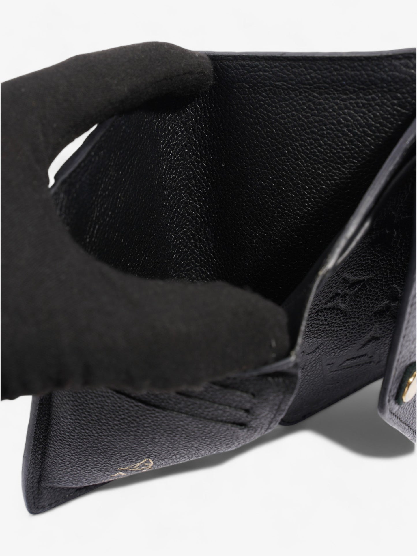 Louis Vuitton Curieuse Trifold wallet  Black / Black Empreinte Leather