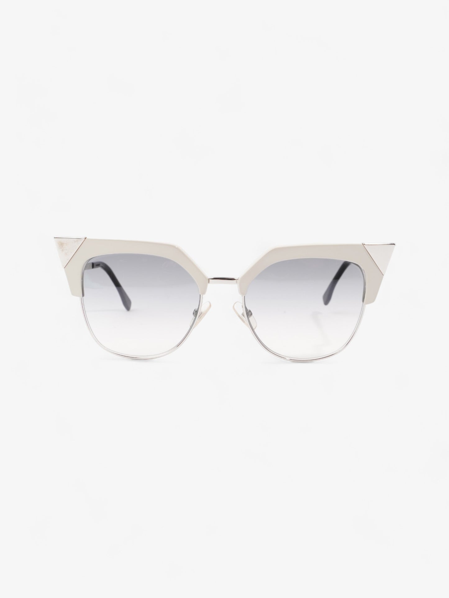Fendi Cat-Eye Sunglasses Grey Gradient Acetate 140mm