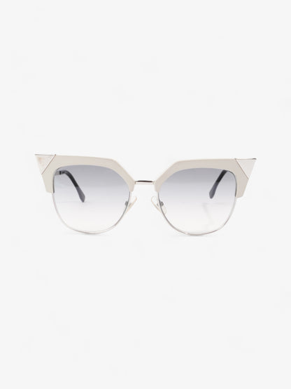 Fendi Cat-Eye Sunglasses Grey Gradient Acetate 140mm