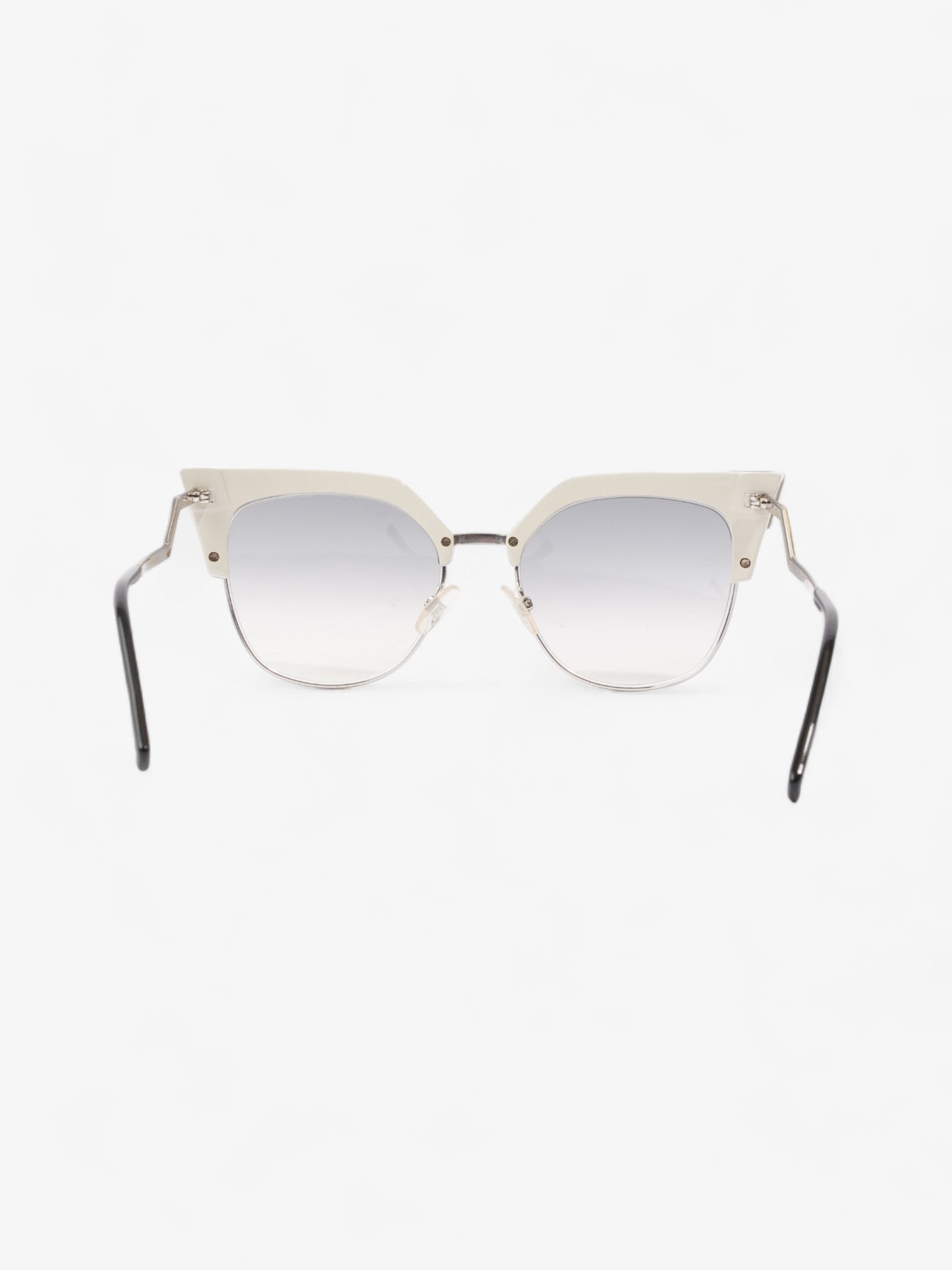Fendi Cat-Eye Sunglasses Grey Gradient Acetate 140mm