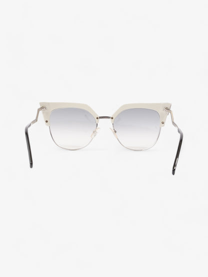 Fendi Cat-Eye Sunglasses Grey Gradient Acetate 140mm