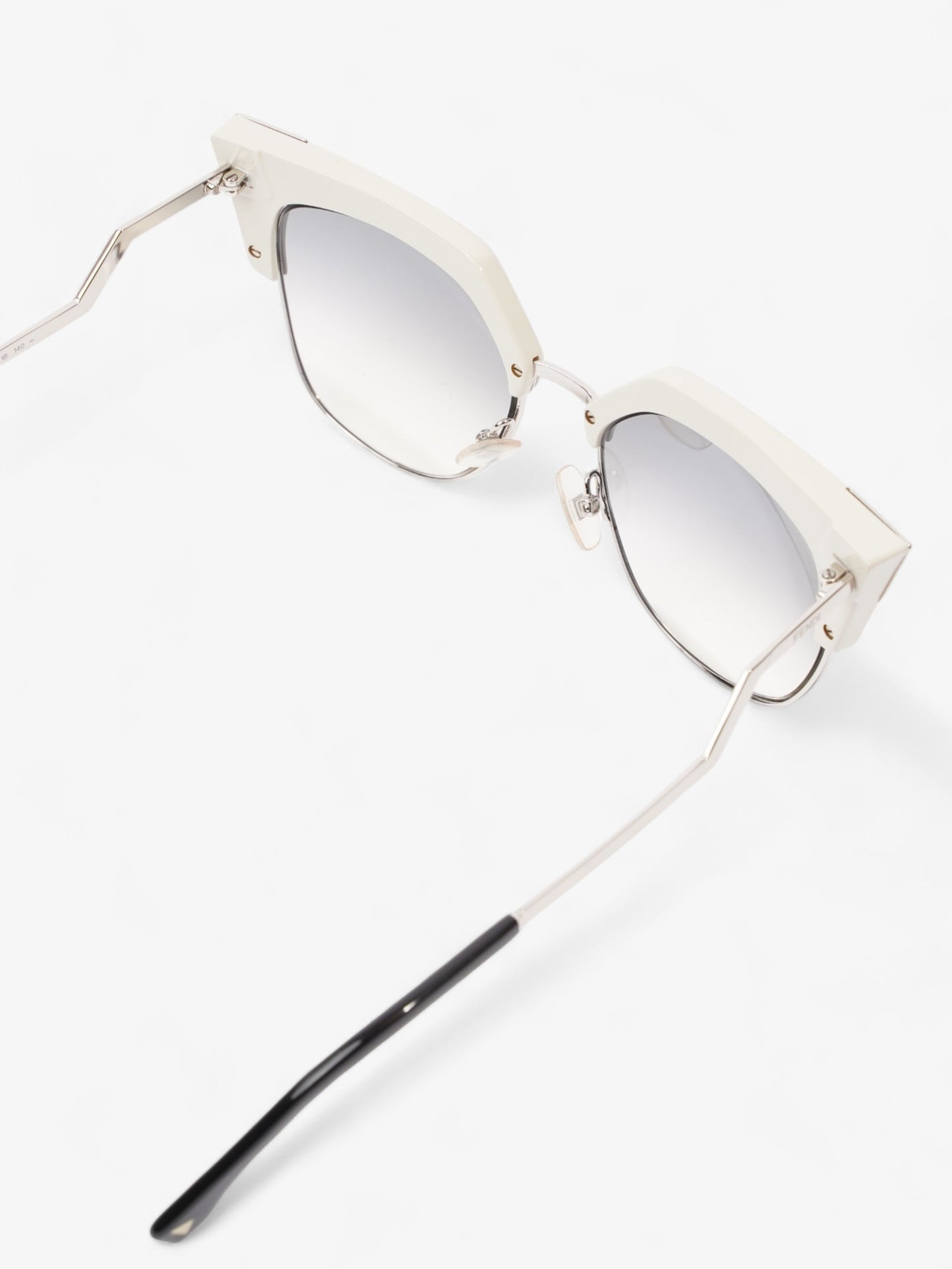 Fendi Cat-Eye Sunglasses Grey Gradient Acetate 140mm