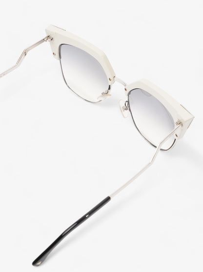Fendi Cat-Eye Sunglasses Grey Gradient Acetate 140mm
