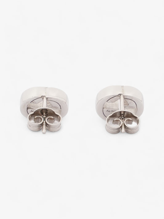Gucci Interlocking Earrings Silver Silver Sterling