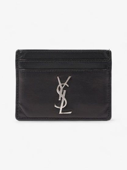 Saint Laurent Monogram Card Holder Black Leather