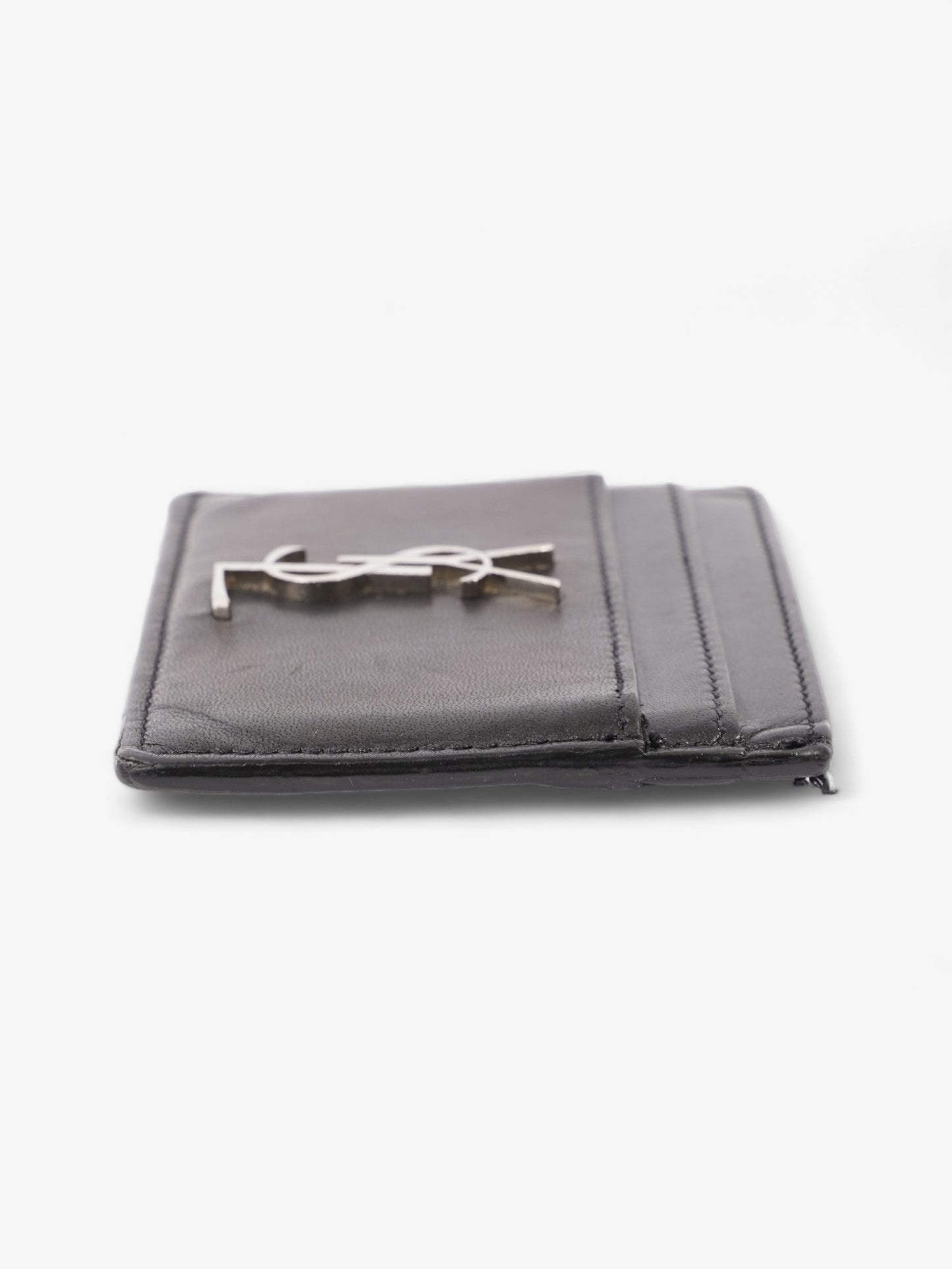 Saint Laurent Monogram Card Holder Black Leather