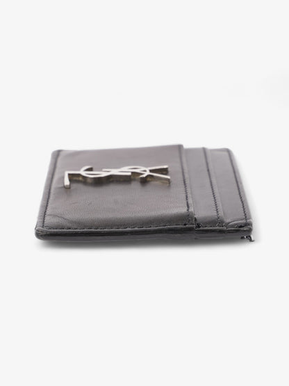 Saint Laurent Monogram Card Holder Black Leather