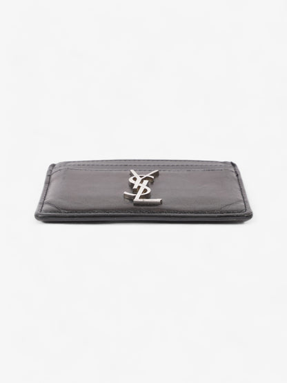 Saint Laurent Monogram Card Holder Black Leather