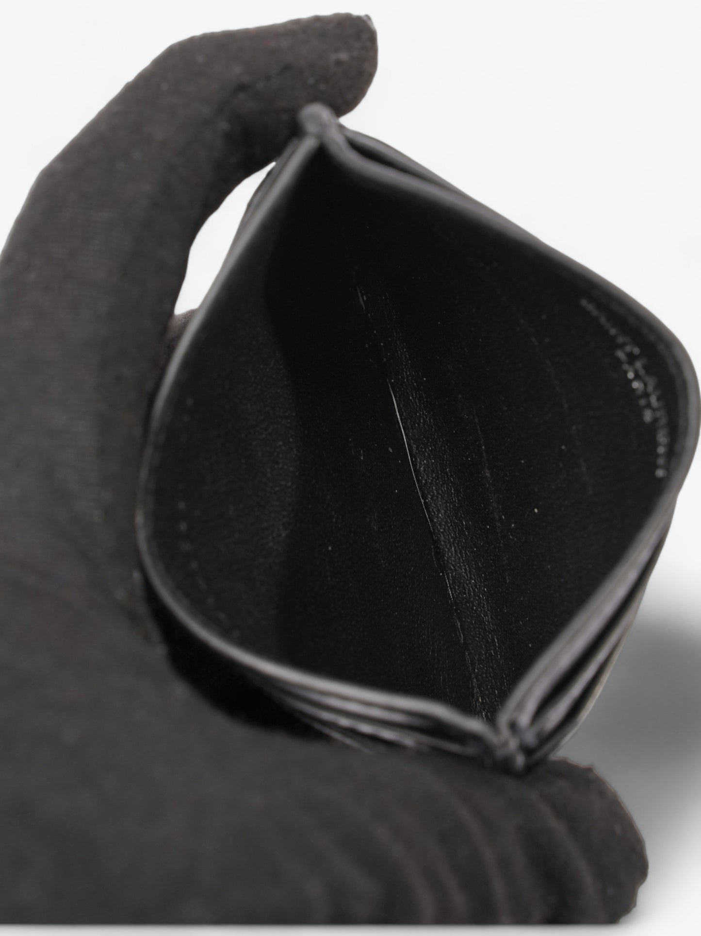 Saint Laurent Monogram Card Holder Black Leather