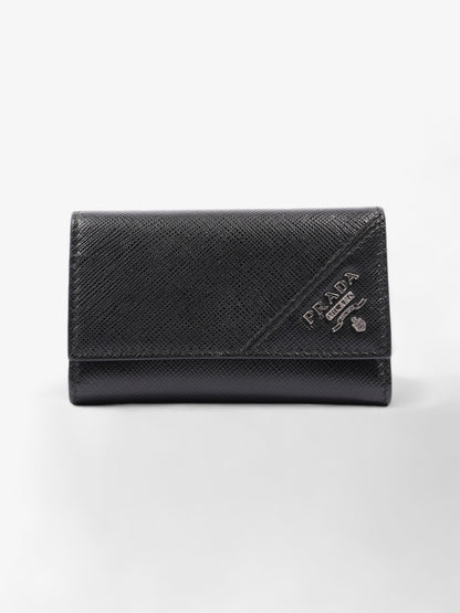Prada Key Case Black Saffiano Leather