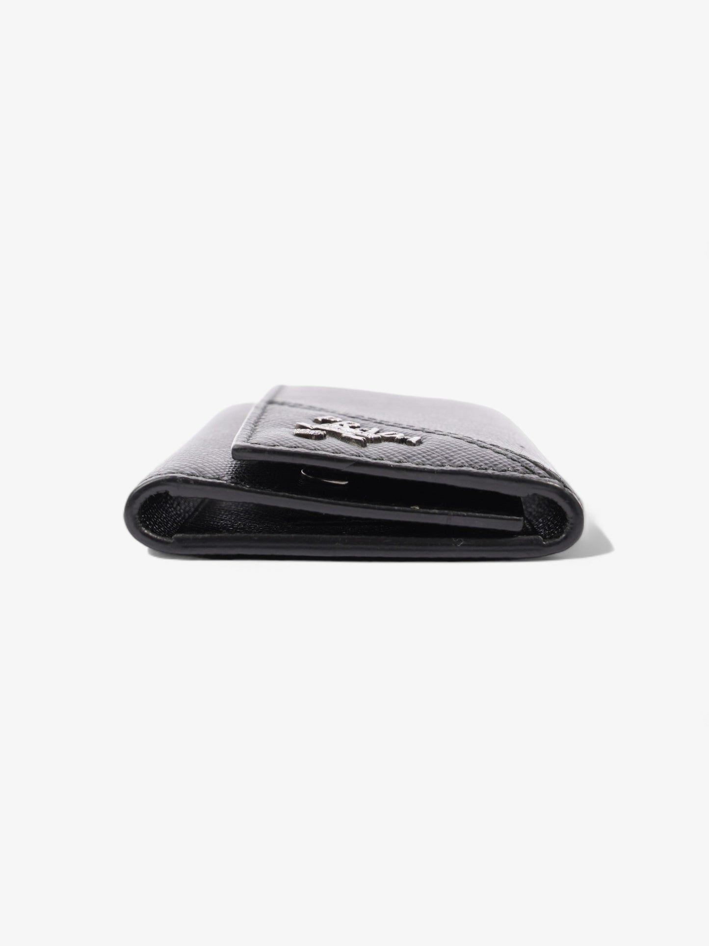 Prada Key Case Black Saffiano Leather
