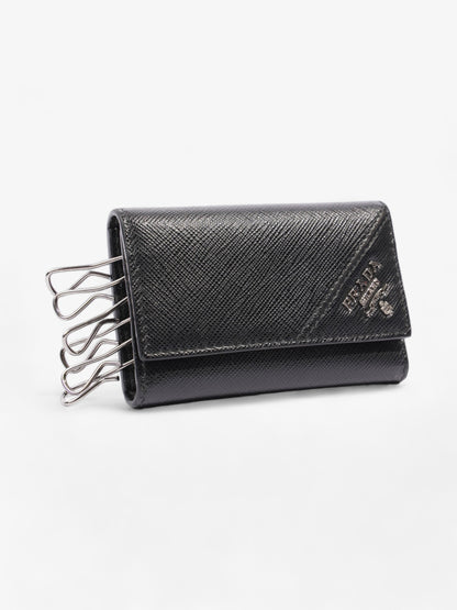 Prada Key Case Black Saffiano Leather