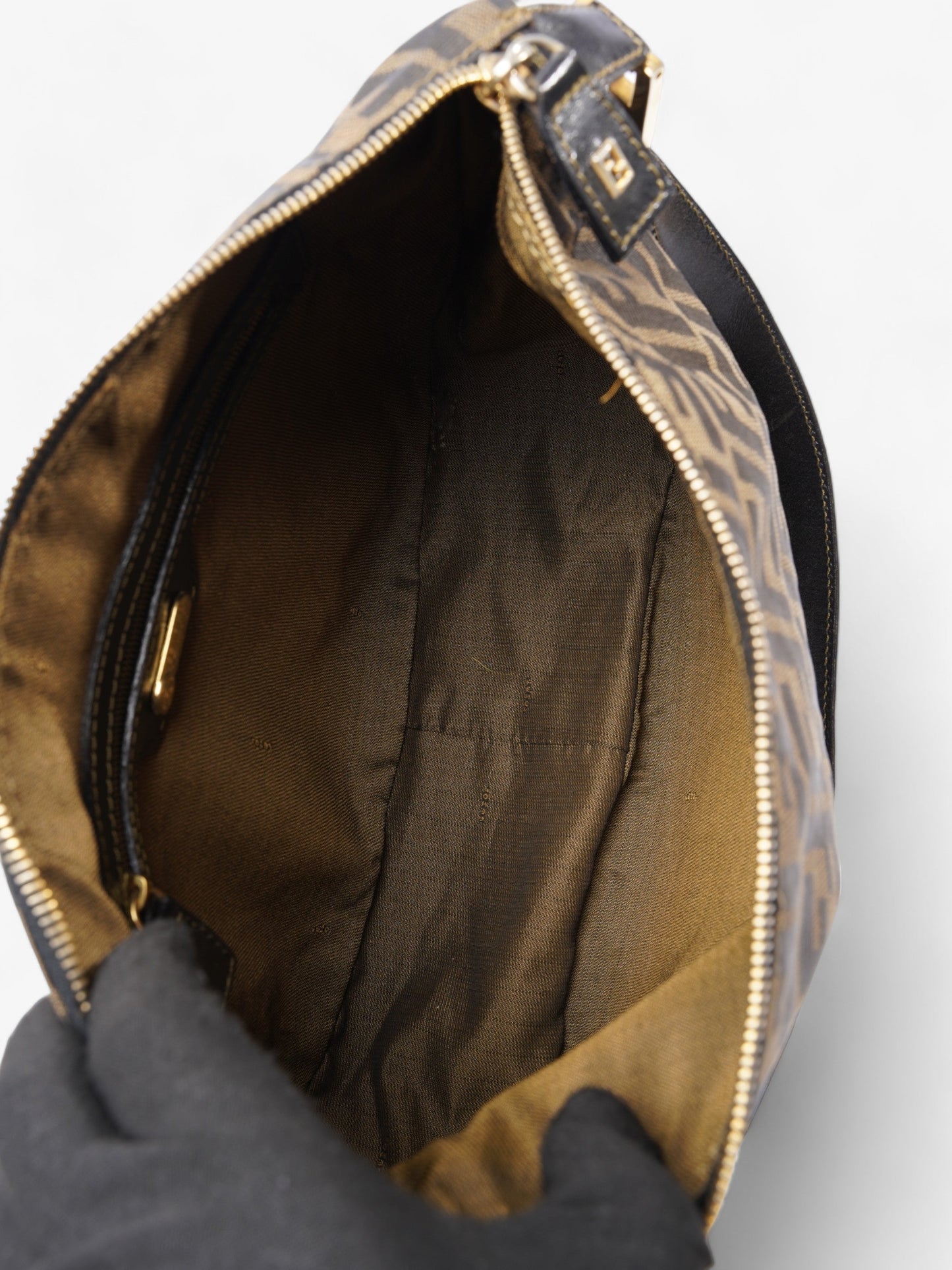 Fendi Shoulder Bag Zucca Canvas