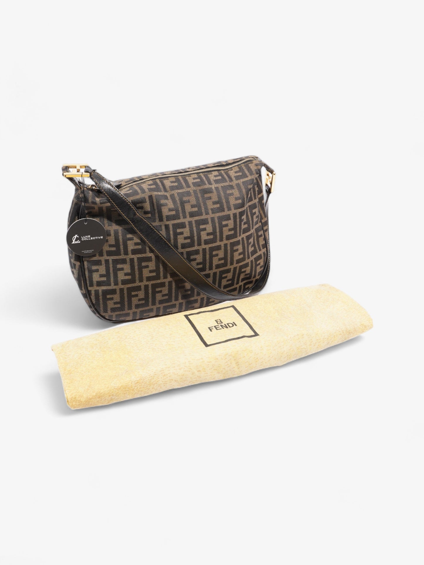 Fendi Shoulder Bag Zucca Canvas