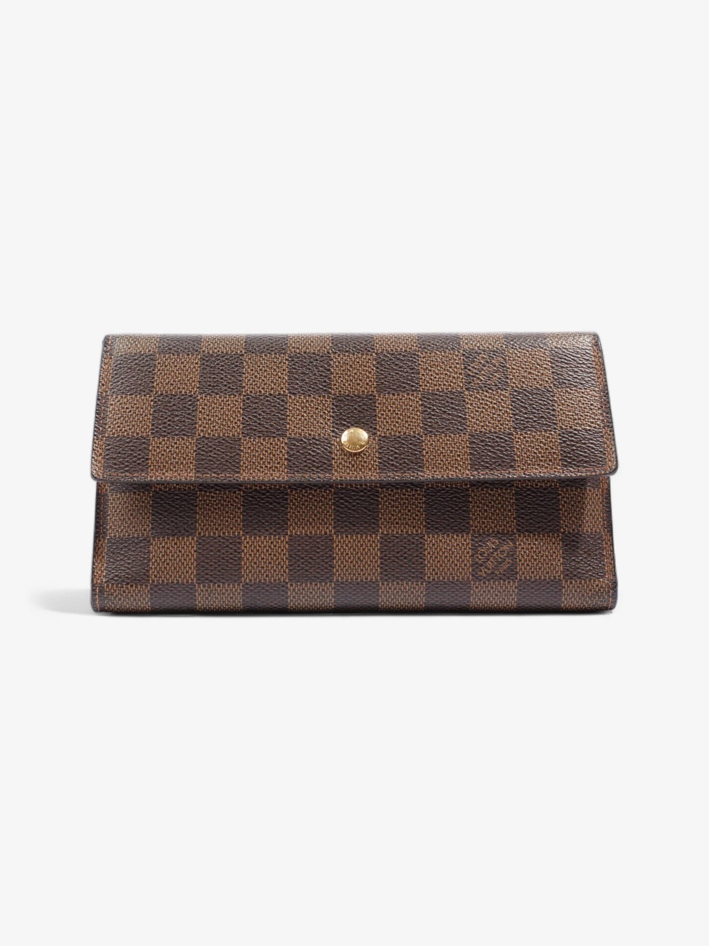 Louis Vuitton Sarah Wallet Damier Ebene Coated Canvas