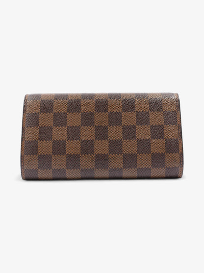 Louis Vuitton Sarah Wallet Damier Ebene Coated Canvas