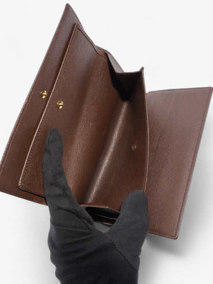 Louis Vuitton Sarah Wallet Damier Ebene Coated Canvas