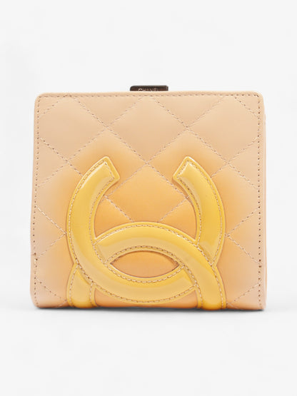 Chanel Cambon Line Wallet Beige Leather