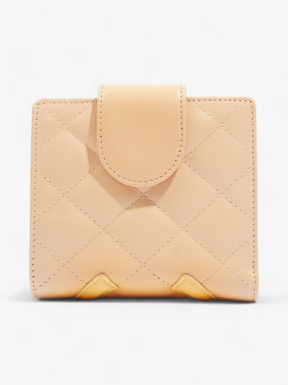 Chanel Cambon Line Wallet Beige Leather