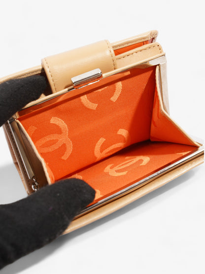 Chanel Cambon Line Wallet Beige Leather