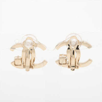 Chanel Coco Logo Green Gemstone Clip On Earrings Costume Jewellery