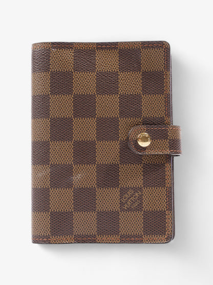 Louis Vuitton Agenda Cover Damier Ebene Coated Canvas