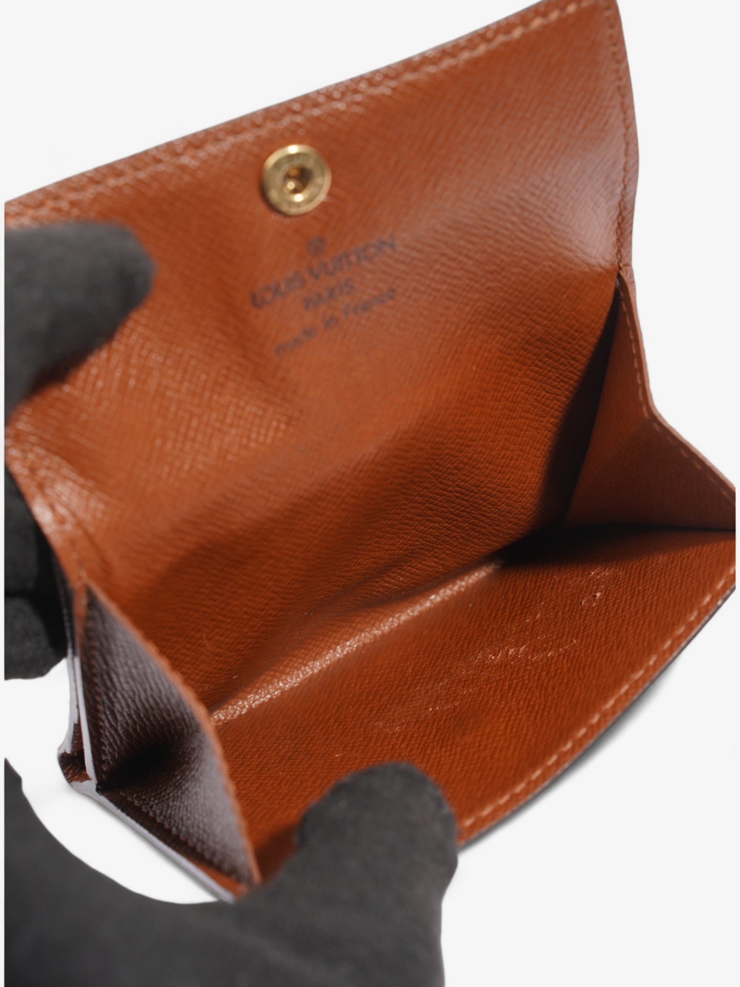 Louis Vuitton Porte Monnaie Cartes Monogram Coated Canvas
