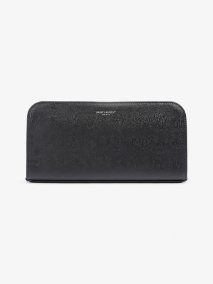 Saint Laurent Classic Zip-Around Wallet Black Leather